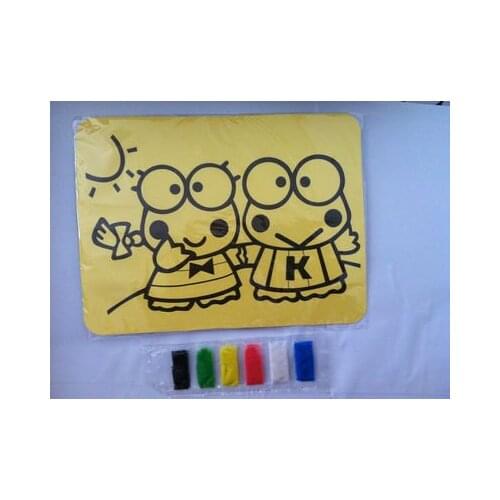 100pcs/lot DIY Color Sand art kits, educational toys for children, Many degisns mixed_doraemon toy, cartoon toy