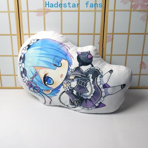 Re Life In A Different World From Zero Anime Cute Stuffed Doll Toy Rem Soft Plush Toys Kids Pillow Gift Size 50cm