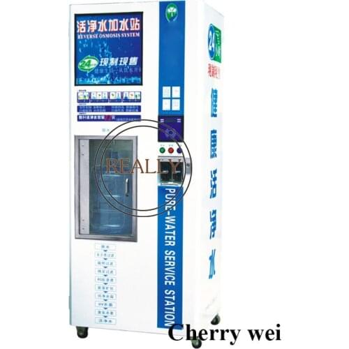 1600GPD Hot sale newest water vending machine alkaline water ro drinking water vending machine shipping by sea to seaport