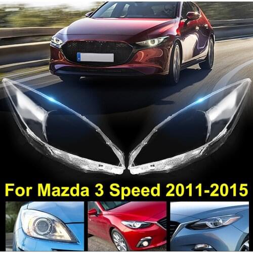 Car Headlamps Glass Cover Transparent Lampshades Lamp Shell Masks Lampshade Lens For Mazda 3 Speed 2011 2012 2013 2014 2015