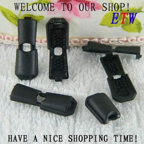 Free Shipping Black 19*13 Nylon Lock Stopper 200 pcs/lot Tuba Cord Lock Spring Stopper Cord Stopper Wholesale