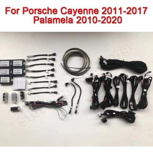 64-color Car Ambient Light For Palamela 2010-2020 Porsche Cayenne 2011-2017 Set illuminated Door LED Lamp Atmosphere Decorative