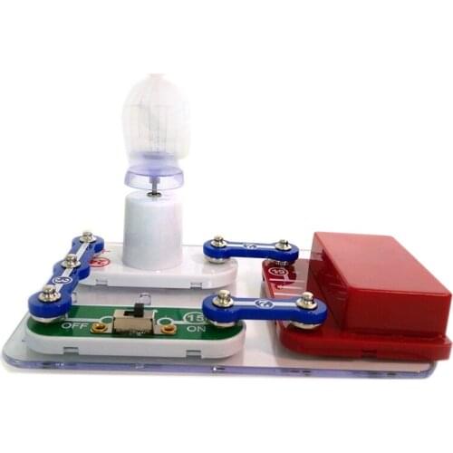 Kids Electric Toys 4 IN 1 Educational Science Experiment Game Diy Bricks Dryer and Cage Bird Learning Tools for Children