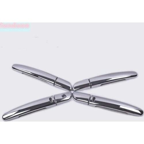 FUNDUOO For brilliance zhonghua FRV FSV H530 V5 NEW CHROME CAR DOOR HANDLE COVER TRIM WITH SMART ENTRY BUTTONS
