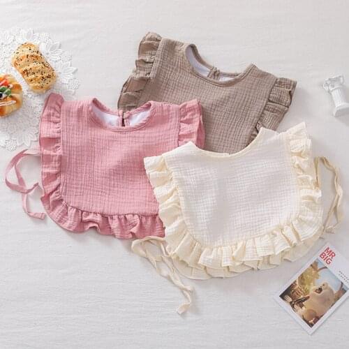 Cotton Musline Gauze Baby Bibs Adjustable Triangle Newborns Saliva Towel Toddler Baby Boys Bib Burp Cloth Scarf Baby Shower Gift