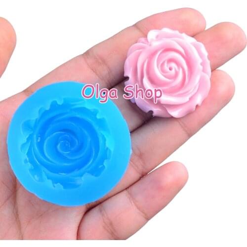 HYL387 28.0mm Flower Silicone Mold Fondant Cake Decoration Candy Resin Clay Earrings Necklace Craft Soap Candle FOOD SAFE
