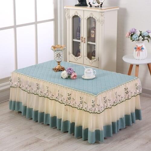 Coffee Table for Living Room Table Cover Dust Cover Table Cloth Cover Cloth Art Custom Rectangular Lace Embroidered Tablecloth