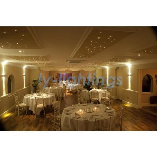 Wireless optical fiber light kit 5w mini fiber optic lamp color change stars ceiling for bar spa sauna room decoration 200 fibre