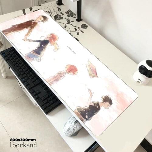 Koe No Katachi mousepad 900x400x3mm gaming mouse pad locrkand gamer mat computer desk padmouse keyboard Shape Of Voice play mats