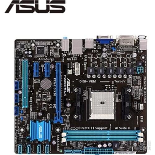 For ASUS F2A55-M LK Motherboard Socket FM2 DDR3 For AMD A55M A55 Original Desktop Mainboard SATA II Used Mainboard
