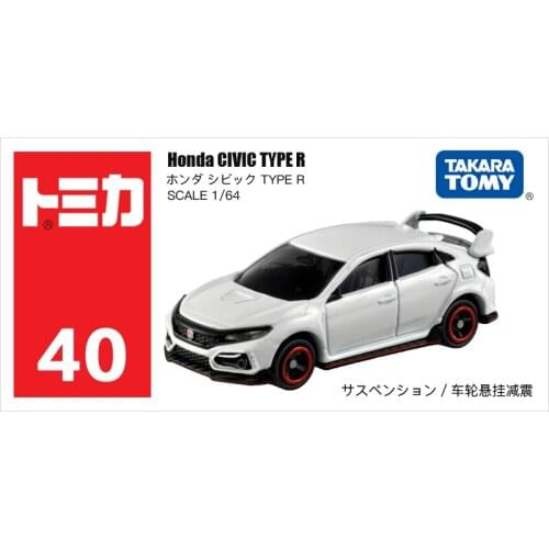 TOMY 1:64 Honda Civic TRPE-R NO.40 Simulation Model Car