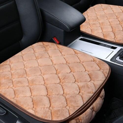 Plush material Car Seat Covers Front/Rear/Full Set Car Seat Cushion Plush Pad Seat Pad Protector Car Accessories Anti-slip