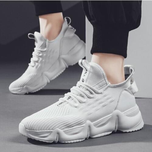 Damyuan New 2021 Fashion Mens Casual Shoes Breathable Male Light Non-slip Sneakers Thick Bottom Damping Outdoor Sports Shoes