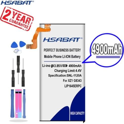 New Arrival [ HSABAT ] 4900mAh LIP1645ERPC Replacement Battery for Sony XZ1 G8341 G8342 G8343 XZ1 Dual