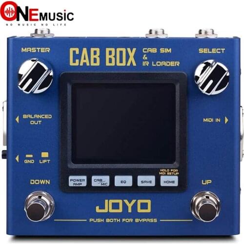 JOYO R-08 CAB BOX Multi Effect Pedal Support IR Loading AMP Pedal Effect, 4 Tube Power AMP Simulations, Multi Pedal