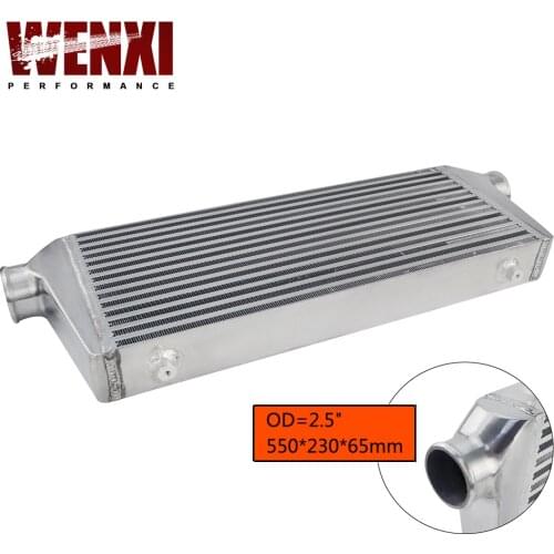 Front Mount intercooler 550*230*65mm Universal Turbo Intercooler bar&plate OD=2.5" WX-IN813-25