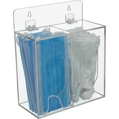 Dental Acrylic Clear Tissue Box Dustproof Organize Box Acrylic Clear Tissue Box Disposable Paper Scarf Box