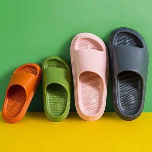 2021 New House Children Bath Slippers Comfortable EVA Summer Boys Girls Bedroom Slippers Non-slip Home Kids Heel Shoes