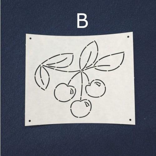 Sashiko Stencil, Sashiko embroidery pattern, Quilt stitch mold, 4 inch diameter,Leaf pattern