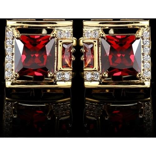 Tough Square Zircon Stone Cufflinks for Man Luxury Shirt Suit Cufflinks Black stone Cufflinks Gift Accesories for Man