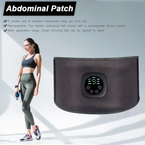 EMS Electronics Abdominal Belt Muscle Stimulator Slimming Waist Band Waist Trainer Weight Loss Body Shapers Home Exercise Fitnes
