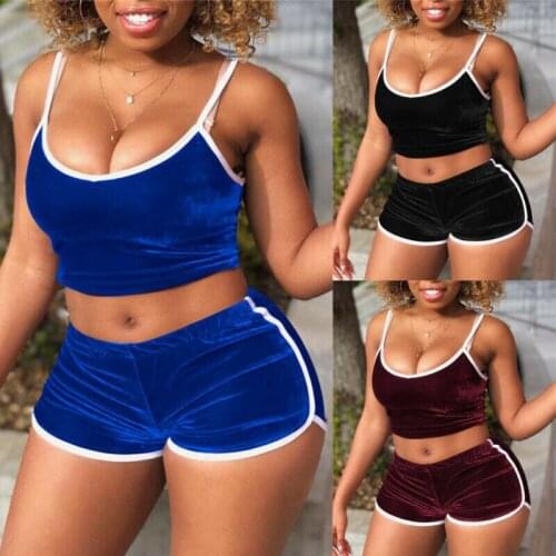 Women Ladies Mini Playsuit Jumpsuit Romper Summer Beach Casual Sexy Shorts Two Piece Suit