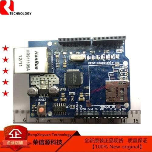 1pcs Shield Ethernet Shield W5100 R3 UNO Mega 2560 1280 328 UNR R3 W5100 Development board board for Arduino 100% New original