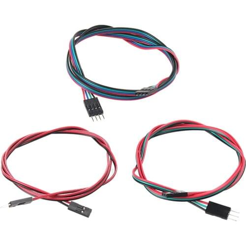 10/5pcs 4pin 3pin 2pin Male to Female Dupont Cable 70cm 3D Printers Parts Double-Head Terminal Jumper Wire Part Dual Headed Line