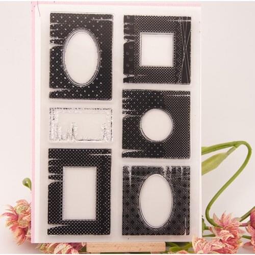 14.5*21.5cm Clear Stamps Background Stamp Transparent Silicone Stamps Seal for DIY Scrapbooking Paper Card Craft Supplies