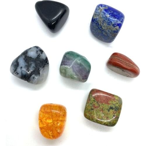 3 Pieces of Natural Stone Lapis Lazuli Amethyst Divination Beads Quartz Crystal Irregular Shape Necklace Bracelet Jewelry Making