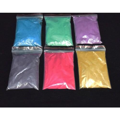 50g Jade Pearl Pigment Powder Metal Sparkle Shimmer Paint 6 Color 400 Grit New