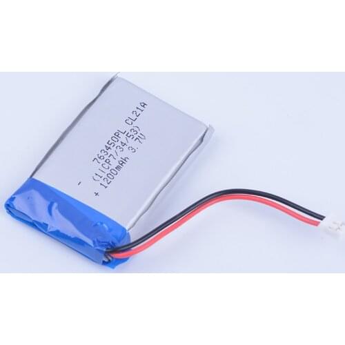 763450 3.7V 1200mAh Rechargeable Li-Polymer Li-ion Battery For MP4 MP5 PDA GPS DVR DVD power bank Speaker 763450PL 753549