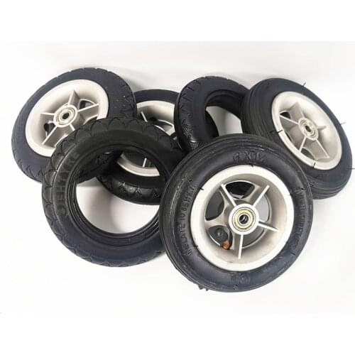 CD Accessories Folding Bicycle 6 "tire 6X1 1/4 A-bike 6X1 1/4 Tire Inner and Outer Tire Solid Whole Wheel Front and Rear Hub