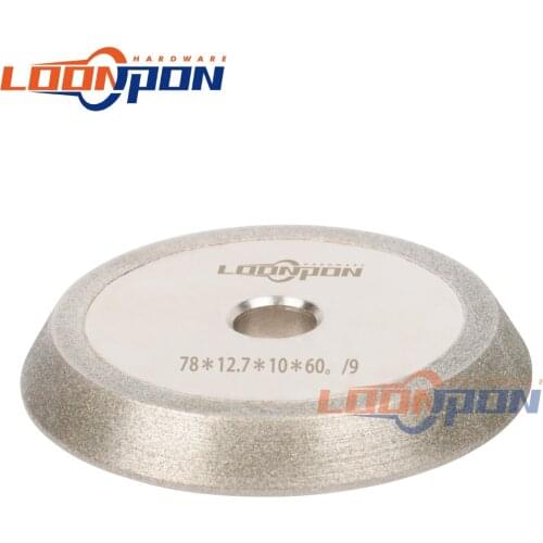 3" Diamond Grinding Wheel Milling Cutter Grinder Abrasive Cutting Disc for Carbide Tungsten Steel 150 Grit 60 Degree 1Pc