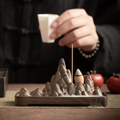 Aromatherapy furnishing articles Incense burner Back in sweet The tea ceremony desk decor home accessories rockery ceramic