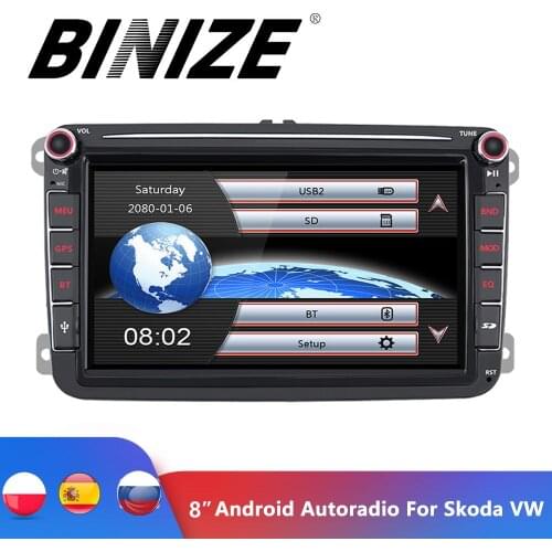 Android 9.1 2Din Car Multimedia player Car Autoradio Radio GPS Navi For VW/Volkswagen/Golf/Polo/Tiguan/Passat/b7/b6/SEAT/leon
