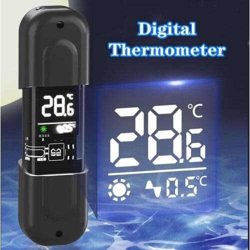 Digital Aquarium Water Thermometer LCD Screen Sensor Controller Wired Precision Aquarium Monitoring Gauge