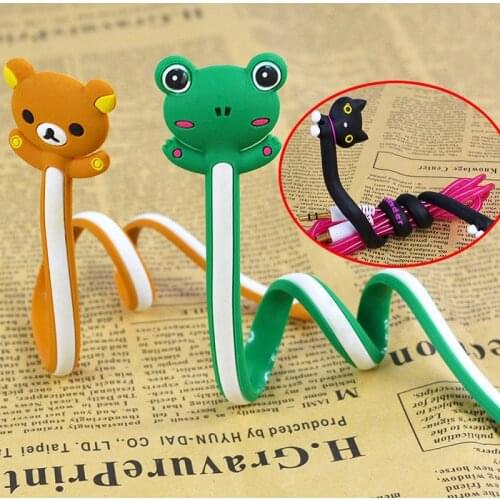 Headphone Wire Holder Organizer Winder Cord Long Cable Earphone Animal Wrap