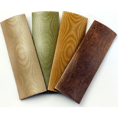 2pieces Flax Micata Knife Handle Material Template Board for DIY Knife Handle Making Material Craft Supplies 120x40x8mm