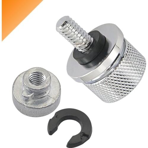 Chrome Rear Fender Passenger Seat Bolt Screw Nut Knob Cover For Harley Sportster XL 883 1200 Dyna Softail Touring Hardware Parts