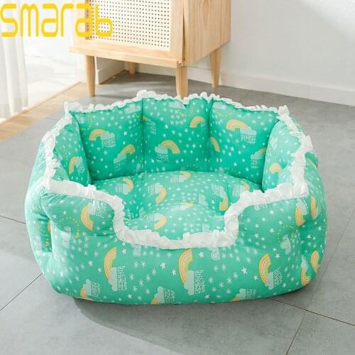 Summer Cat Bed House Kennel Dog Bed Dog Rug Cat Bed Small Dog House Cushion Sofa Bed Cat House Puppy Pet Bed Cama Gatos Pet Tent
