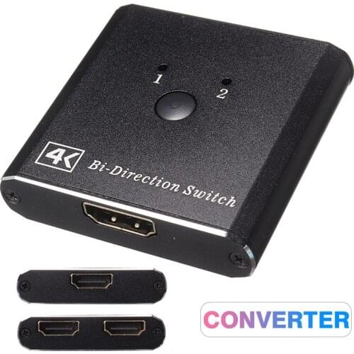 New Arrival 3 Female HDMI-compatible Connectors Bi-directional Switch Durable 3D UHD 4K HDMI-compatible Switcher Splitter Hub