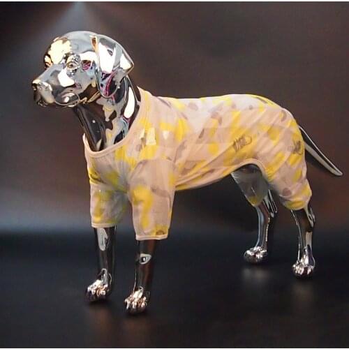 Big dog clothes summer sunscreen breathable four-legged clothes golden wool edge shepherd Labrador medium and large dog clothes