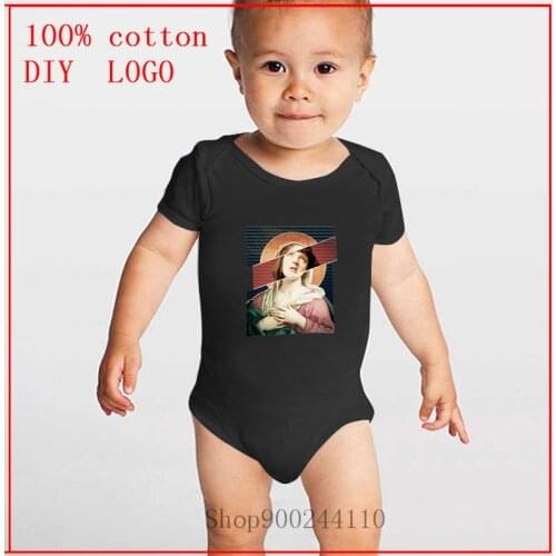 0-24M Infant Newborn Pulp Fiction Virgin Mia Baby Bodysuit Girls Boys Short Sleeve Print Romper Jumpsuit Outfit Clothes Summer