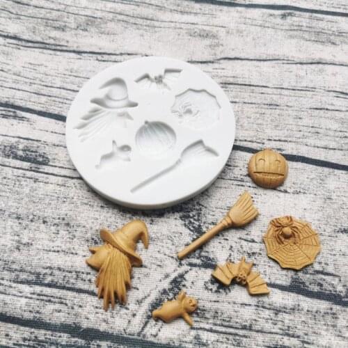 Christmas Halloween Fondant Sugar Mold Chocolate Cake Dessert Decorative Diy Pastry Baking Tool Jelly Pudding