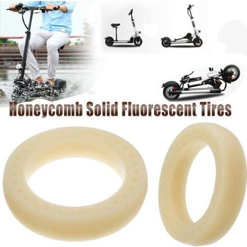 8.5 Inch Solid Scooter Wheel Tire Non-Inflatable Fluorescent Shock-Absorbing Tubeless Tyre For Xiaomi M365 Electric Scooter