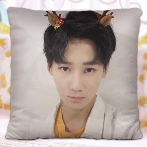 Times Youth League TNT Zhang Zhenyuan Pillowcase Star Photo Poster Cushion Cover Souvenir Throw Pillow Cover Cheer Call Decor