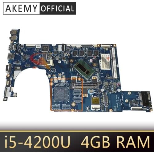 Akemy laptop Motherboard For ACER Aspire P645 i5-4200U Mainboard LA-A131P SR170 With 4GB RAM DDR3