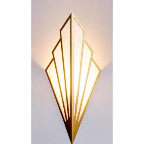 Vintage Wall Sconce Lighting Hallway Lamp Linen Lampshade Fan-shaped Wall Lamp for Home Living Room Hotel Restaurant Decorative
