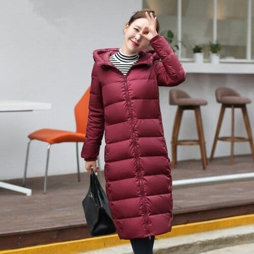 2020 Womens Winter Jackets 90% White Duck Down Jacket Hooded Long Warm Woman Coat abrigos mujer invierno 3366039